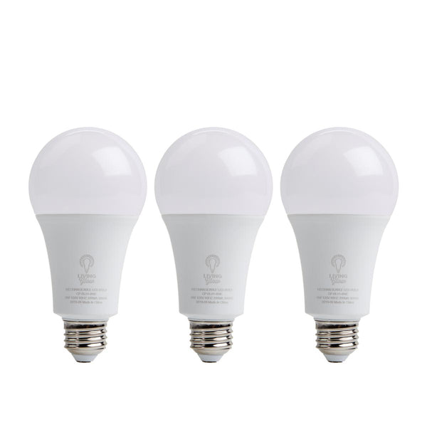 Living Glow Rechargeable LED Bulbs 3-Pack