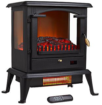 Living Glow 3D Infrared Deluxe Electric Stove | Living Glow Bulbs